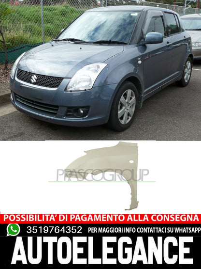 Parafango Prasco Anteriore Sx Sinistro CON FORO LUCCIOLA Per Suzuki Swift