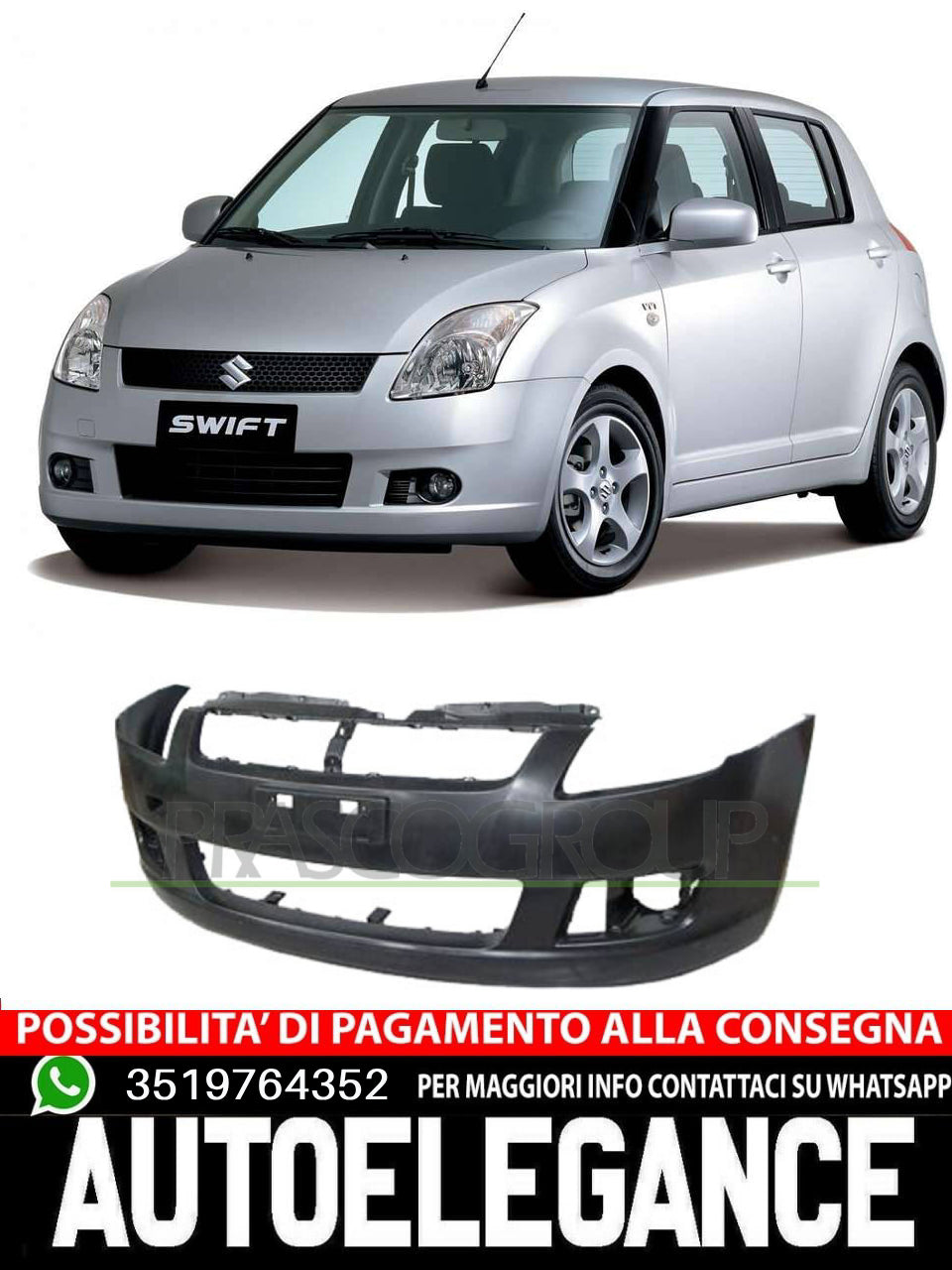 Prasco Bumper Without Primer For Suzuki 7171173K00799