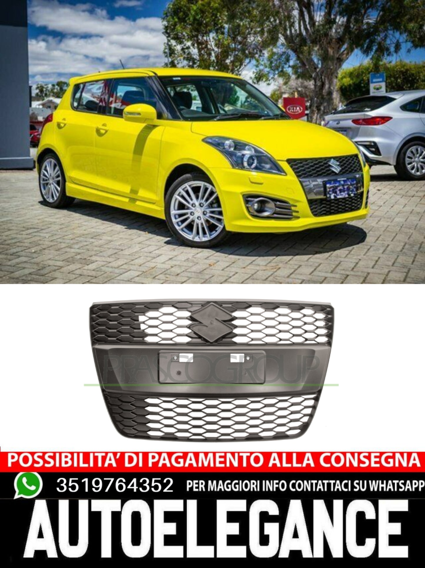 Griglia Radiatore Anteriore Prasco Per Suzuki Swift CON PRIMER  71741-70L00-KAG