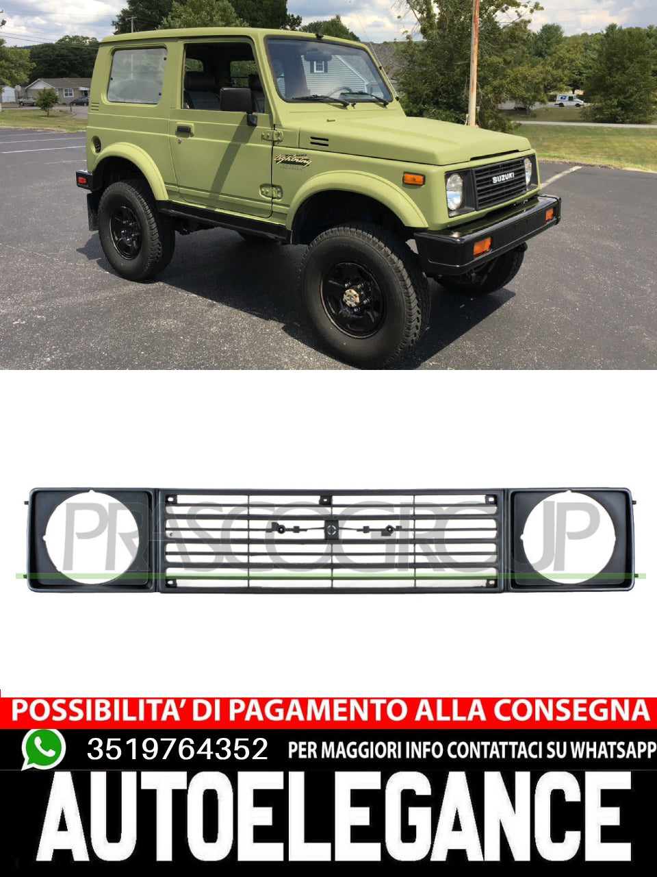 Griglia Radiatore Anteriore Prasco Per Suzuki Samurai Sj413 5810080003000