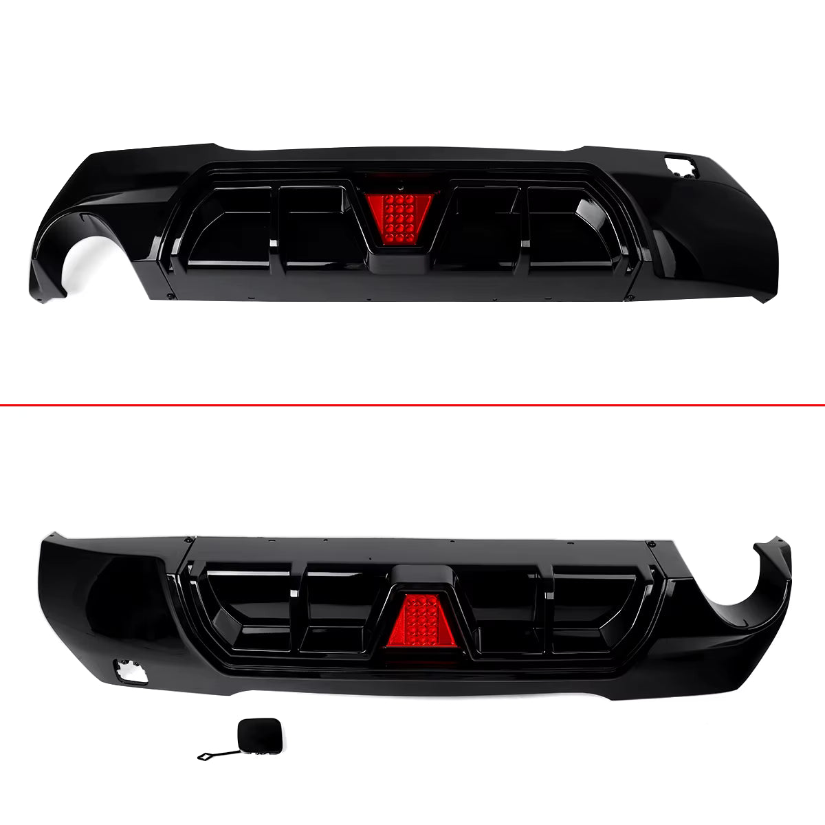 👉ART.10432 Diffusore a uscita singola Terzo Stop a LED Nero Lucido - BMW F40 19-24 M👈