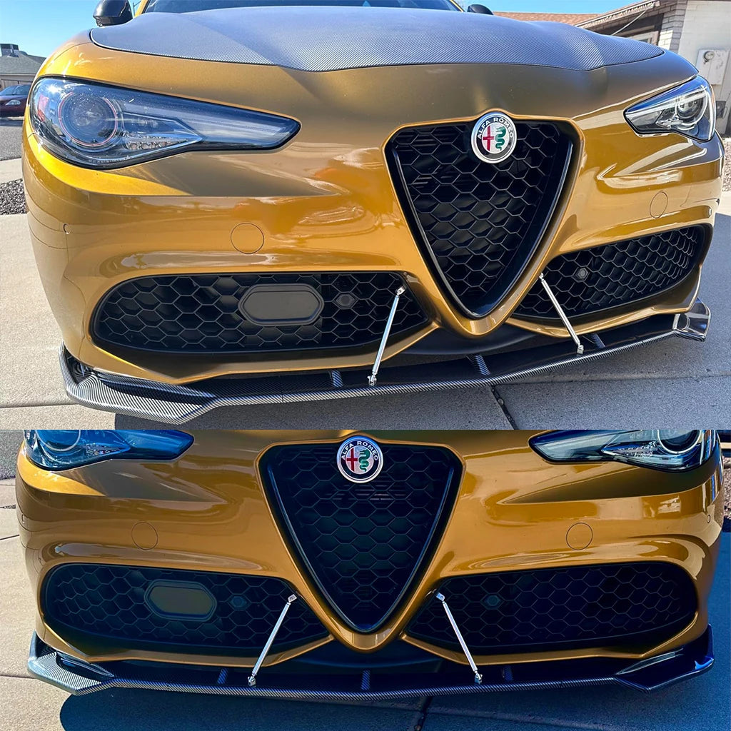 💫ART.5016 Splitter Anteriore adatto per Alfa Romeo Giulia 2017-2021💫