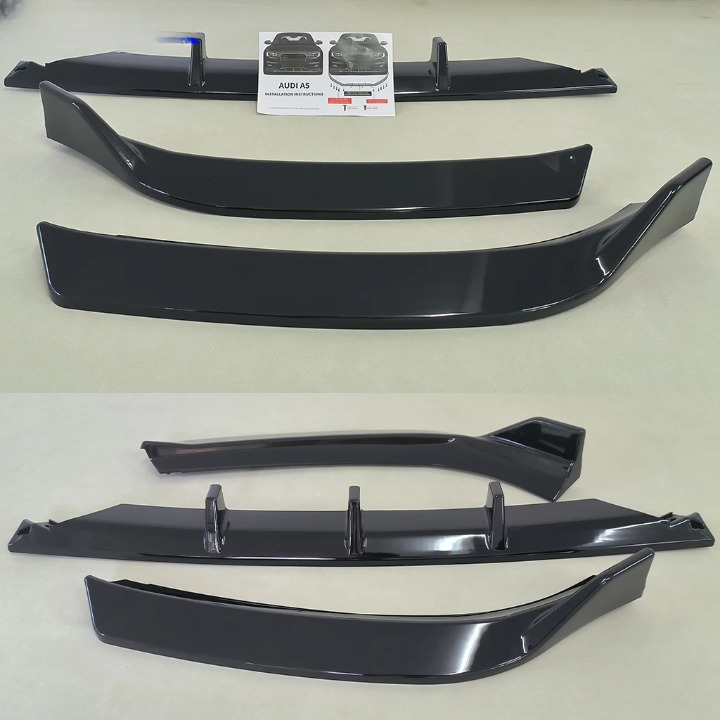 💫ART.4808 Splitter Anteriore adatto per Audi A5 S5 Quattro S-LINE 2012-2016💫