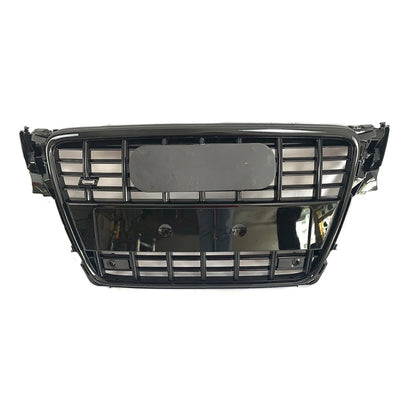 💫ART.8482 Griglia Anteriore Nero Lucido / Cromato stile S4 per Audi A4 09-12💫