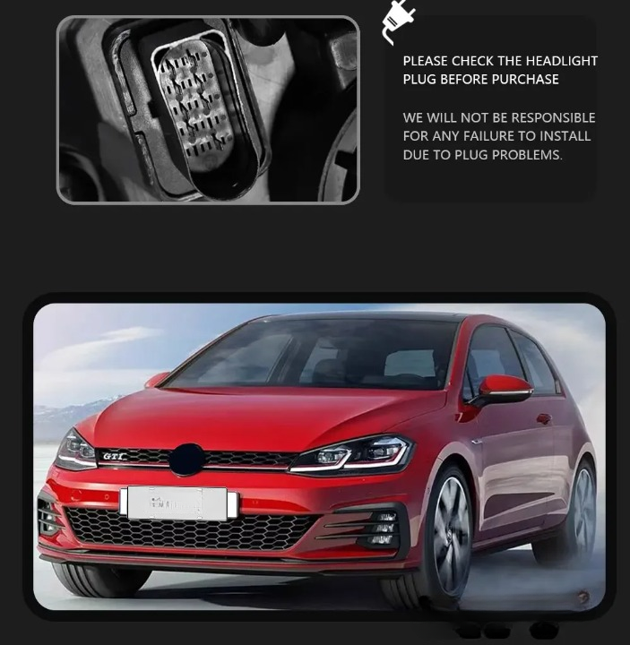 💫ART.3819 Fari Anteriori LED (2 pezzi) per Golf 7 2013-2017 MK7 7.5 Design💫