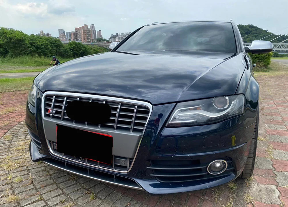 💫ART.8482 Griglia Anteriore Nero Lucido / Cromato stile S4 per Audi A4 09-12💫