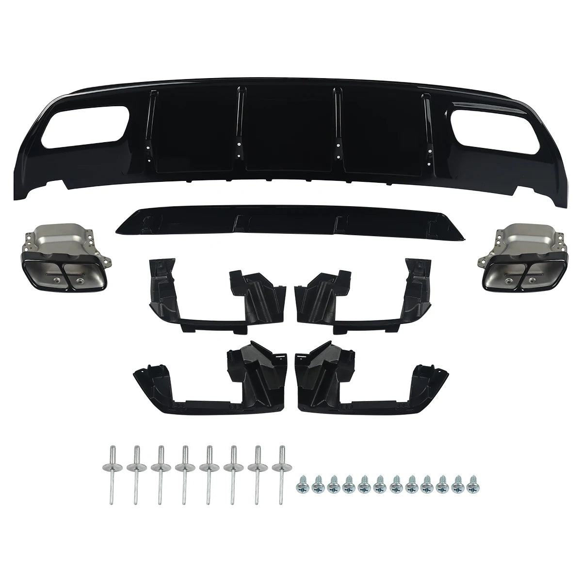 💫ART.4672 Diffusore e Terminali + Spoiler per A Class W176 look AMG 2012-2018💫