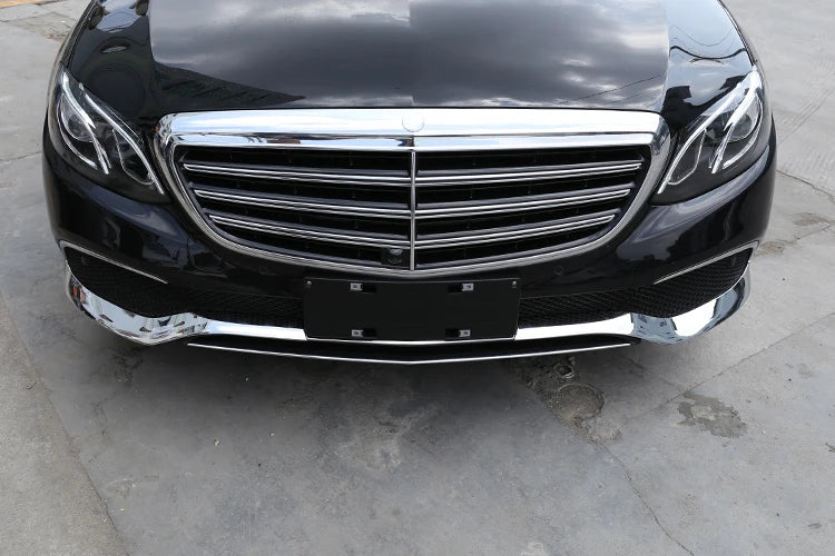 💫ART.5168 Piastra Paraurti Anteriore Cromata ABS Mercedes Benz E-Class 16-20💫