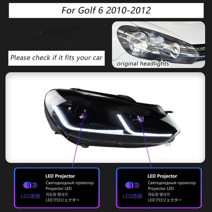 💎HEADLIGHTS SUITABLE FOR VW Golf VI MK6 2009-2012💎