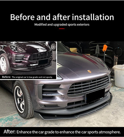 💫ART.8296 Splitter Anteriore ABS per Porsche Macan 2018-2021💫