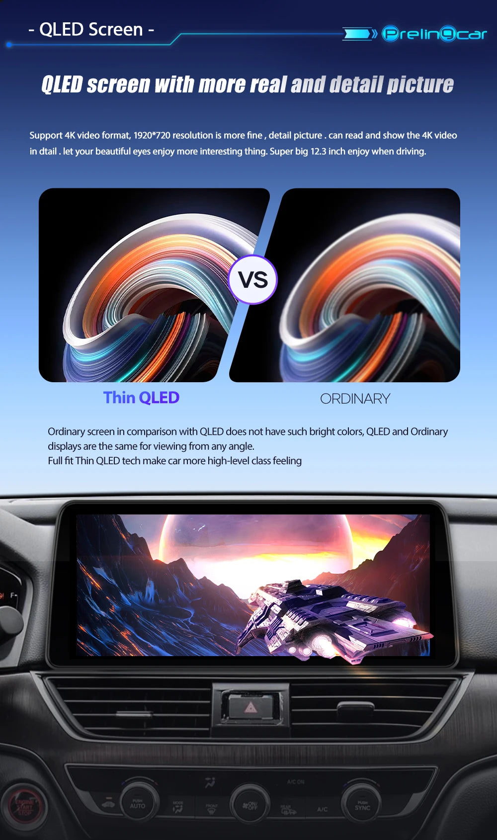 💫ART.3426 Cockpit virtuale digitale LCD per VW golf7 7.5 2013-2020💫
