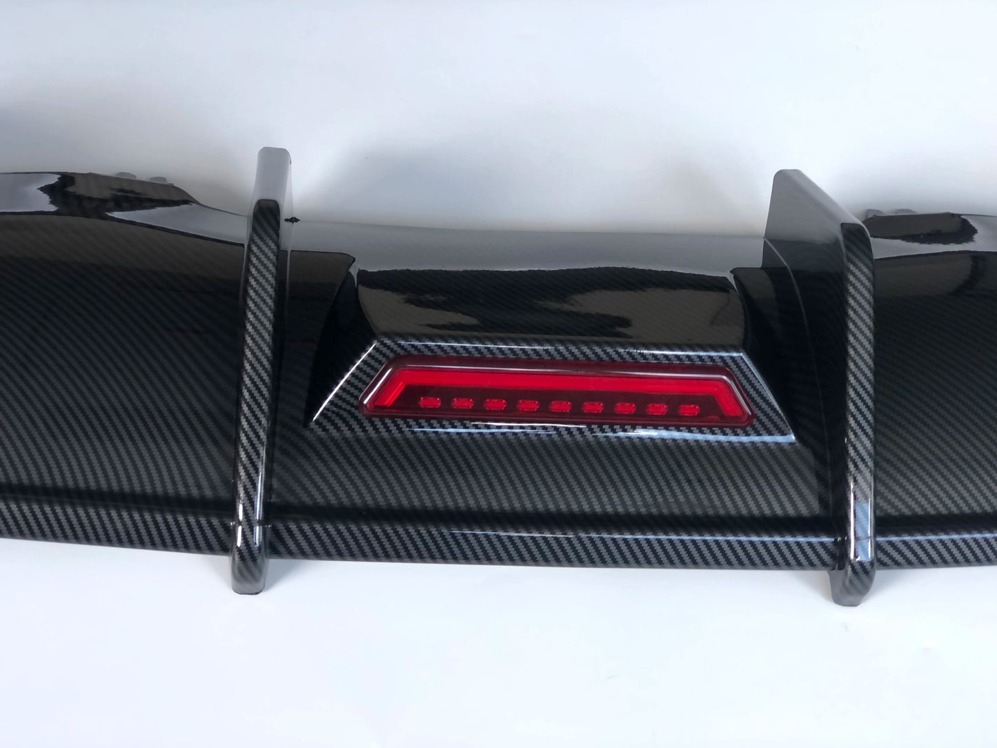 💫ART.4595 Diffusore ABS (Nero Lucido) adatto per Audi A4 S4 S-Line 2017-2019💫