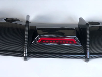 💫ART.4595 Diffusore ABS (Nero Lucido) adatto per Audi A4 S4 S-Line 2017-2019💫