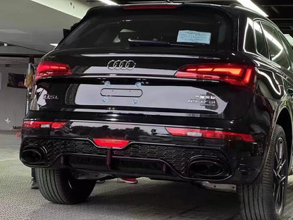 💥ART.3639 DIFFUSORE PARAURTI POSTERIORE E PUNTE DI SCARICO PER AUDI Q5 RSQ5-R💥