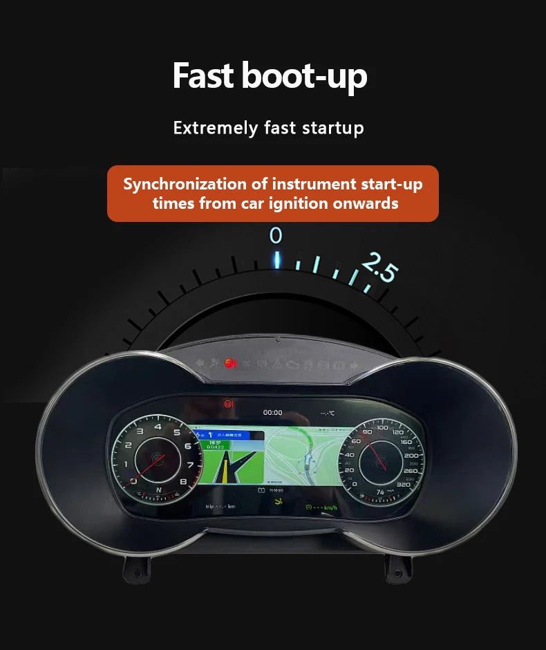 💫ART.3425 Cockpit virtuale digitale LCD per Audi Q3 2011-2018💫