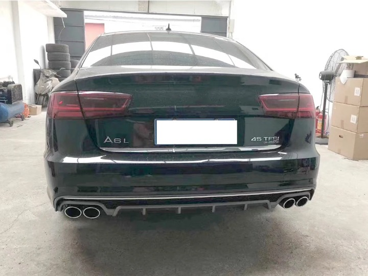 💫ART.4583 Diffusore + Terminali di Scarico adatto per Audi A6 C7 2016-2018💫