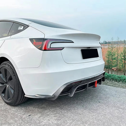 💫ART.4677 Diffusore per Tesla Model 3 2024 2025 (Nero Opaco/Lucido/Carbonio)💫