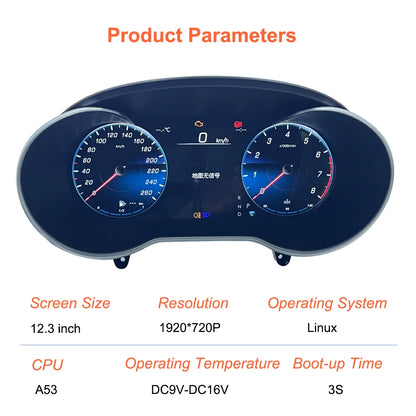 💫ART.5014 12.3" Virtual Cockpit LCD Per Mercedes Benz C/GLC 2015-2018💫
