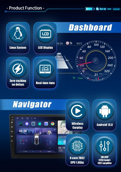💫ART.3982 Cockpit virtuale digitale LCD per VW Polo 6R 08-16💫