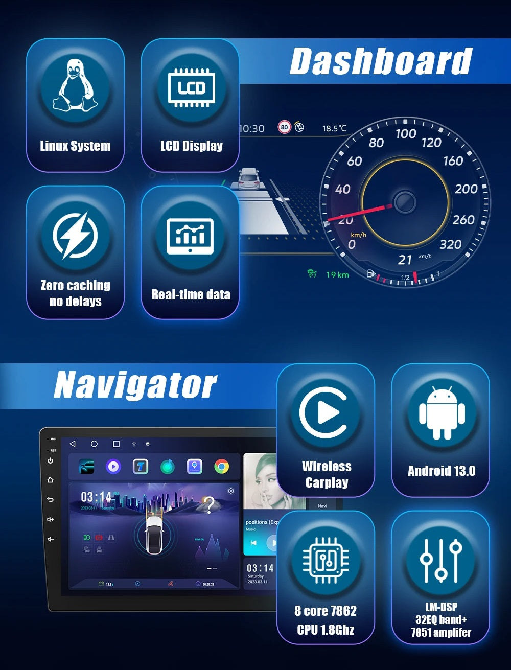 💫ART.3986 Cockpit virtuale digitale LCD VW Golf5 2004-2008💫