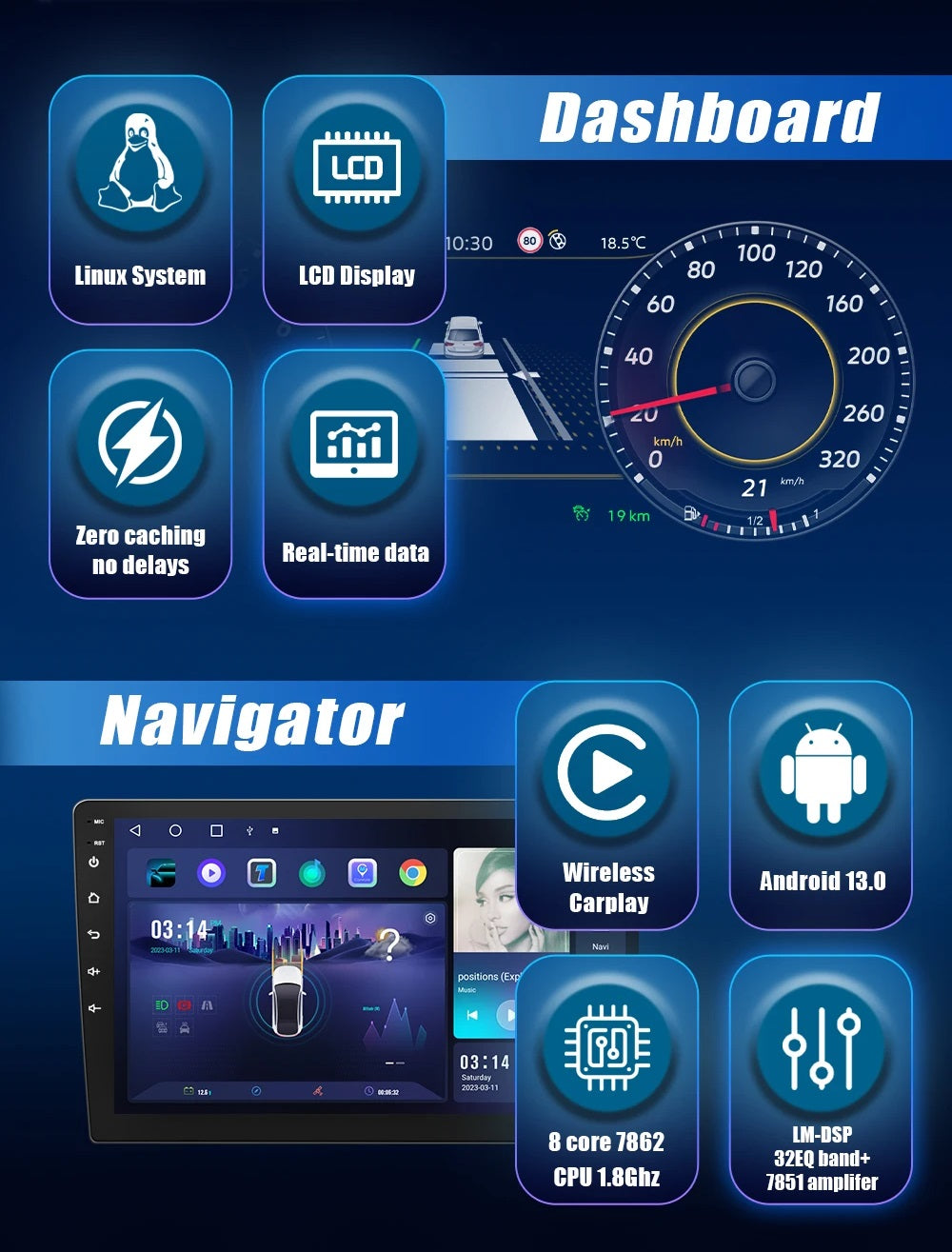 💫ART.3991 Cockpit virtuale digitale LCD per VW Sharan 2012-2019💫