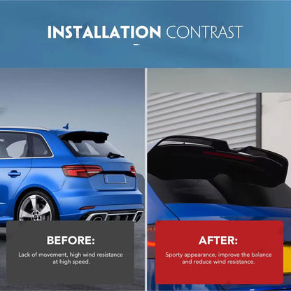 💫ART.8273 Spoiler sul Tetto Stile OTG Nero Lucido per Audi A3 8V SPORTBACK 2013+💫
