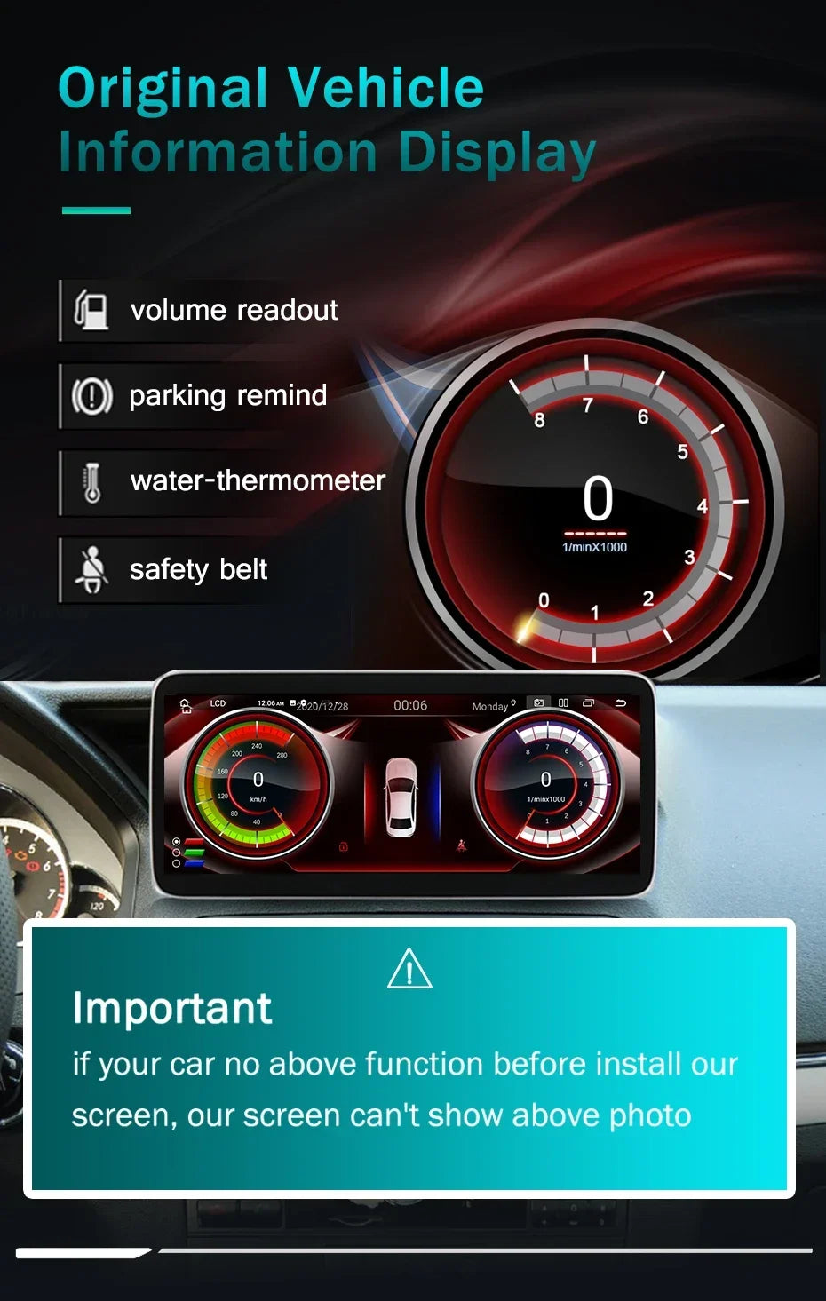 💫ART.4875 CarPlay Wireless da 12,5” Android 14 per M.BENZ Classe A GLA CLA++ 💫