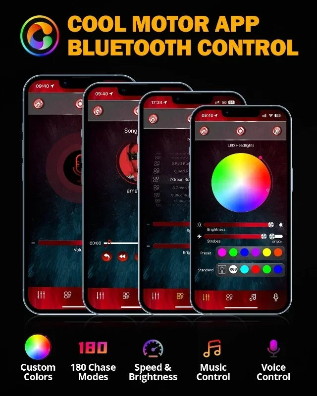 💫ART.5134 Fari Anteriori e Fendinebbia RGB LED per Jeep Wrangler 2018-2024💫