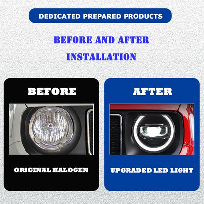 💫ART.3864 Fari anteriori per Jeep Renegade 2016-2023💫