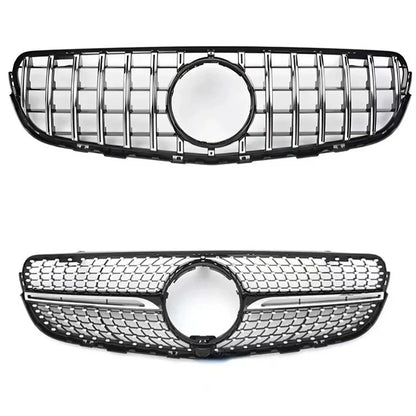 💫ART.5114 Griglia Anteriore Nera Lucida Stile Diamond GT Mercedes GLC 15-19💫