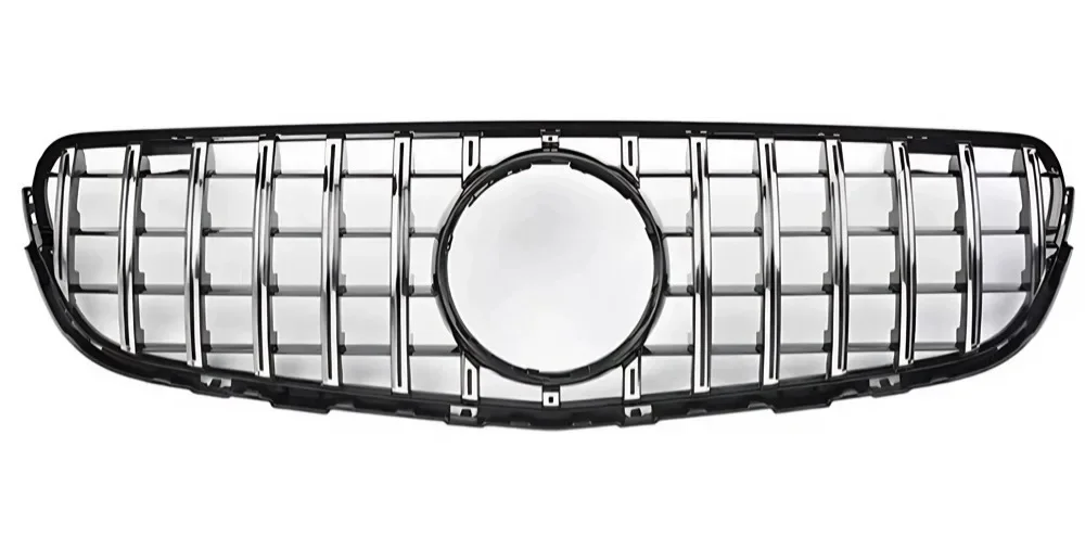 💫ART.5114 Griglia Anteriore Nera Lucida Stile Diamond GT Mercedes GLC 15-19💫