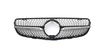💫ART.5114 Griglia Anteriore Nera Lucida Stile Diamond GT Mercedes GLC 15-19💫