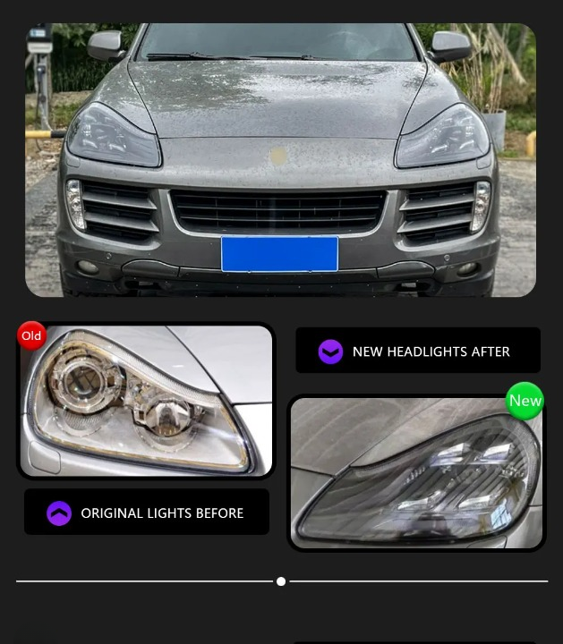 💫ART.4859 Fari Anteriori LED Dinamici per Porsche Cayenne 2007-2010💫