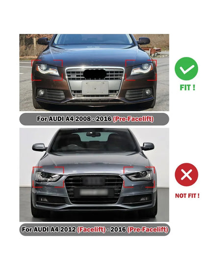 💫ART.8076 Griglia Sportiva Stile Quattro S4 RS4 per Audi A4 B8 2009-2012 💫