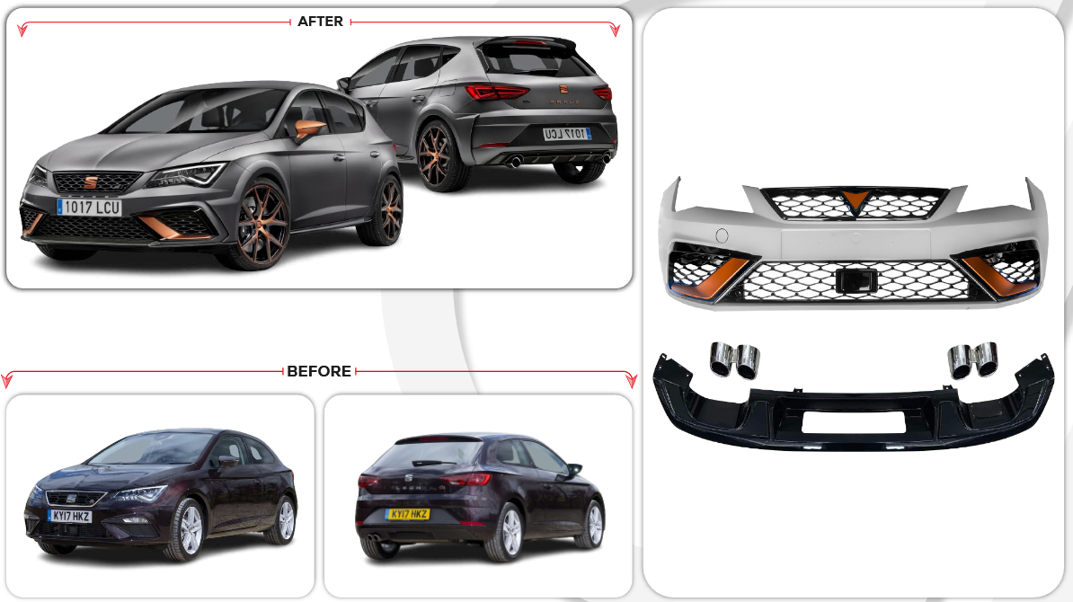 ✨BODYKIT SUITABLE FOR SEAT LEON LEON 17-20 CUPRA R 2017-2020✨