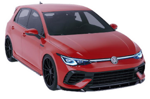💫ART.2418 SPLITTER VOLKSWAGEN GOLF MK8 R 2017-2020💫