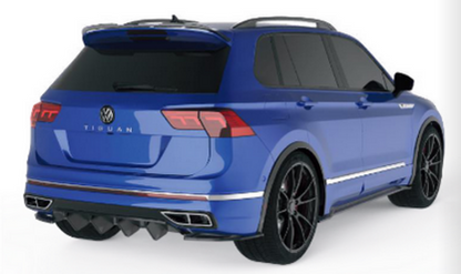 💫 DIFFUSORE + FLAPS ADATTO PER VOLKSWAGEN TIGUAN R MK2 FACELIFT 2020-2024💫