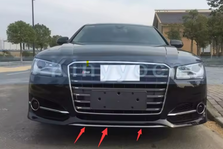 Front Bumper Lower Spoiler Lip 4H0807110 For Audi A8 S8 2014 2015 2016 2017 Bumper Lower Diffuser Lip