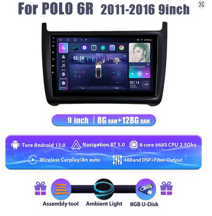 💫ART.3428 Cockpit virtuale digitale Vento per VW Polo 6R 08-16💫