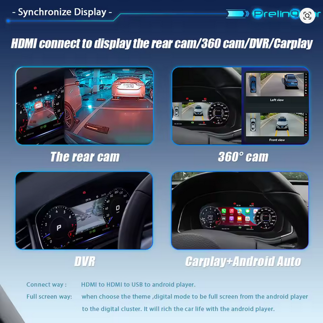 💕Art.3429  Cockpit virtuale digitale LCD VW Amarok 2008-2020 quadro strumen 💕