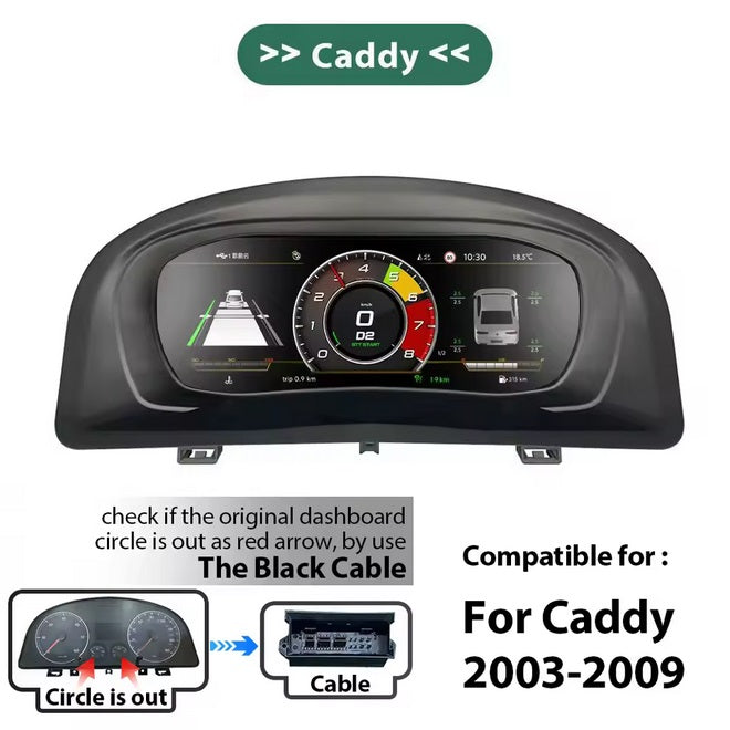 💫ART.3431 Cockpit virtuale digitale LCD per VW Caddy 2003-2020💫