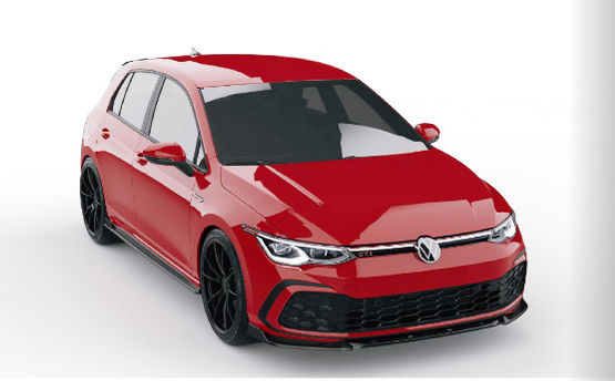💫ART.2414 SPLITTER ADATTO PER VOLKSWAGEN GOLF MK8 GTI 2020-2024💫