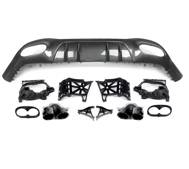 💫ART.4674 Diffusore+Terminali di Scarico (Carbonio) per M.Benz W177 Look  AMG💫