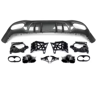 💫ART.4674 Diffusore+Terminali di Scarico (Carbonio) per M.Benz W177 Look  AMG💫