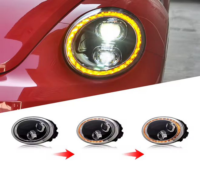 💫ART.4680 Fari Anteriori adatto per Volkswagen VW Beetle 2013-2019💫