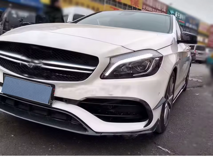 💫ART.4818 Splitter anteriore in Fibra Di Carbonio per Classe A W176 AMG 16-19💫