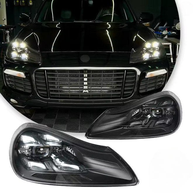 💫ART.4859 Fari Anteriori LED Dinamici per Porsche Cayenne 2007-2010💫