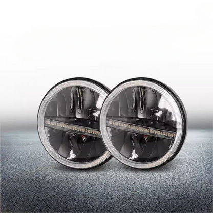 💫ART.4882 Fari Anteriori LED (Hi-Low) Segnale di Girata per Jeep Wrangler 4x4💫