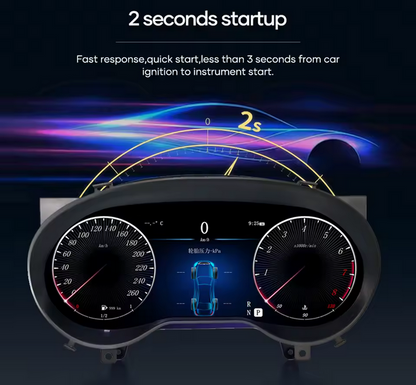 💫ART.5021 12.3'' Virtual Cockpit per Benz C / GLC 2015-2018💫