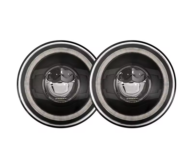 💫ART.5142 Fari Anteriori Rotondi per Jeep Wrangler / Lada Niva 4x4💫